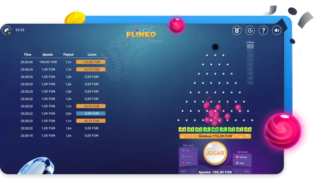 Mecânica do Plinko